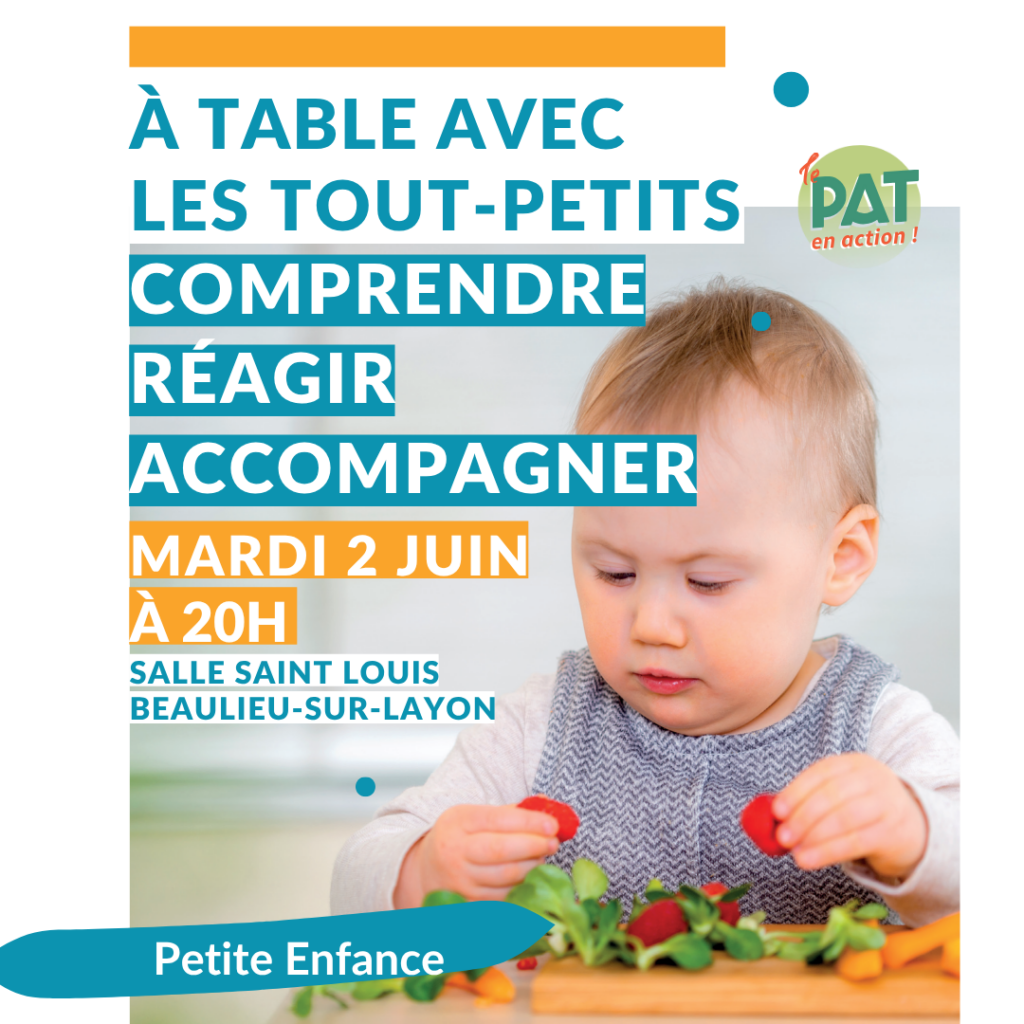 Conférence participative sur l’alimentation du jeune enfant à Beaulieu-sur-Layon animée par Marie-Claire Thareau
